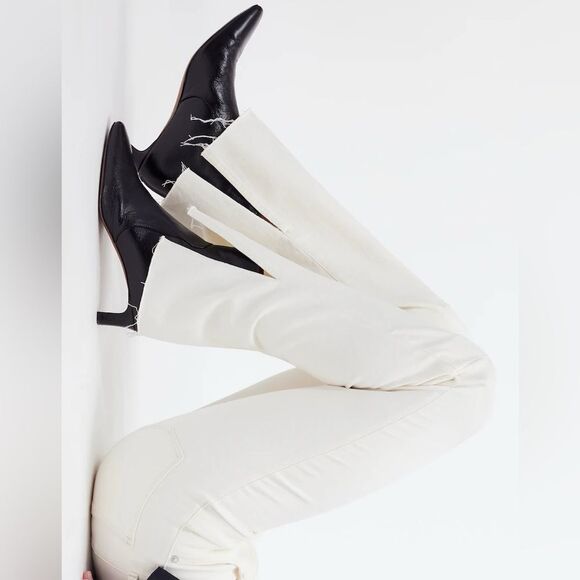 NWT Madewell Petite Kick Out Full-Length Jeans in Vintage Canvas Raw Hem Edition - Picture 5 of 11